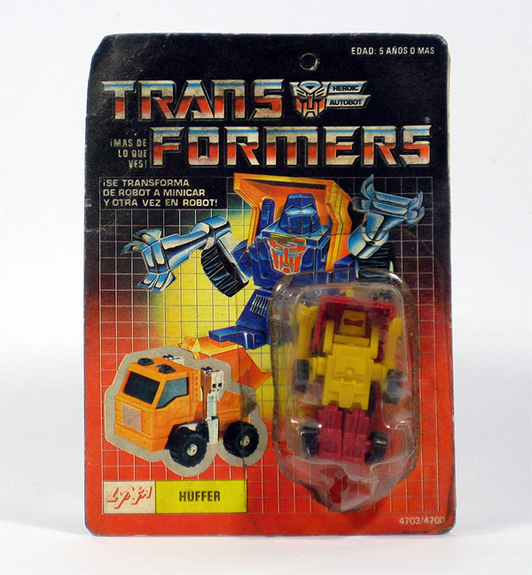 The Transformers Lynsa Huffer (Yellow / Blue) - G1 Minicar Peru (Unpunched) The Transformers Lynsa Huffer (Yellow / Blue) - G1 Minicar Peru (Unpunched)